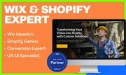 I will design or redesign a responsive wix website or shopify website (1 page)